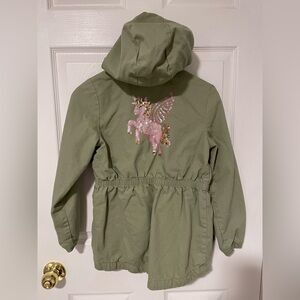 Kids Light Jacket Spring Jacket with Unicorn Embroidery 9-10 Years